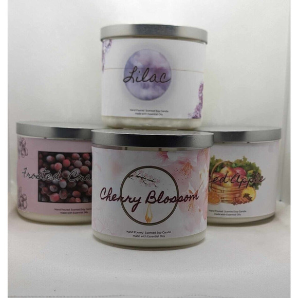 3 Wick Frosted Cranberry 14oz Candle - Picture 5 of 5